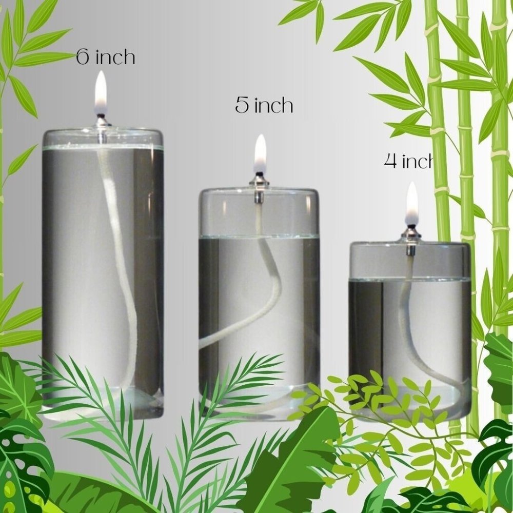 Glass Oil Lamp Clear